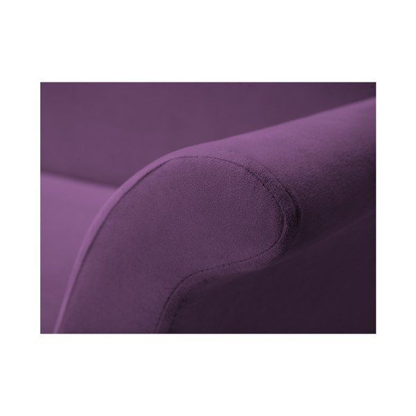 Canapea extensibilă cu 3 locuri și spațiu pentru depozitare Mazzini Sofas Peony, mov-image-2