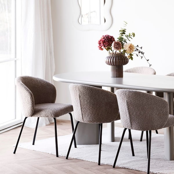 Vază maro din sticlă (înălțime 27 cm) Celia – House Nordic-image-1