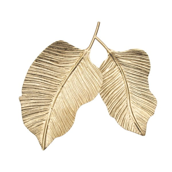 Tavă decorativă din metal Double Leaf - Mauro Ferretti