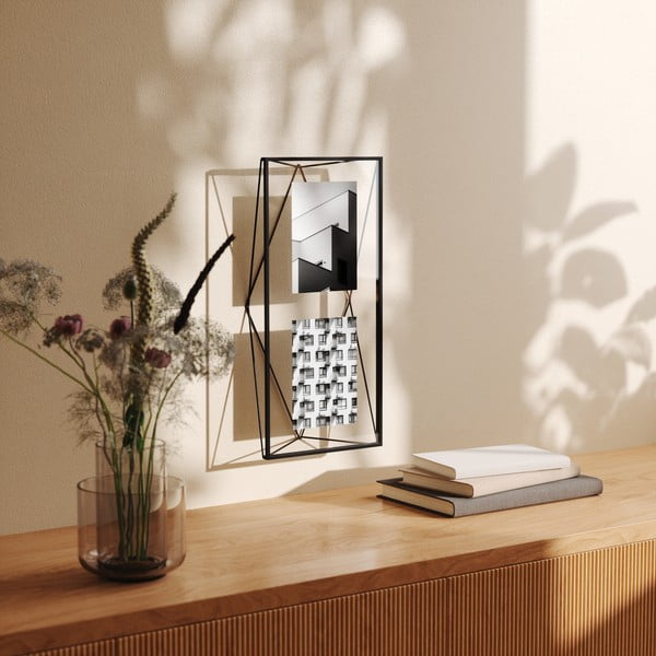 Ramă foto neagră de masă /de perete  din metal 48x23 cm Prisma – Umbra-image-3