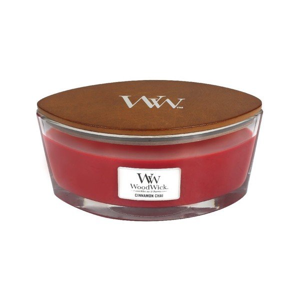 Lumânare cu parfum de scorțișoară și vanilie WoodWick, durată de ardere 30 ore-image-1