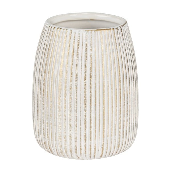 Suport pentru periuța de dinți alb-auriu din ceramică Pascoli – Wenko