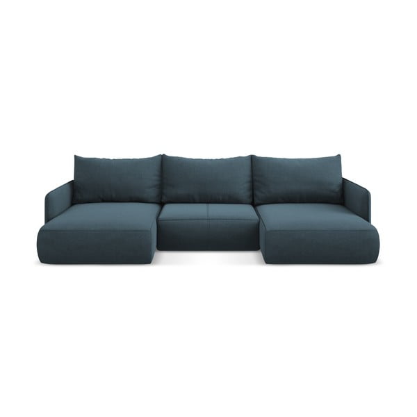 Colțar albastru extensibil/cu spațiu de depozitare Nanea – Makamii