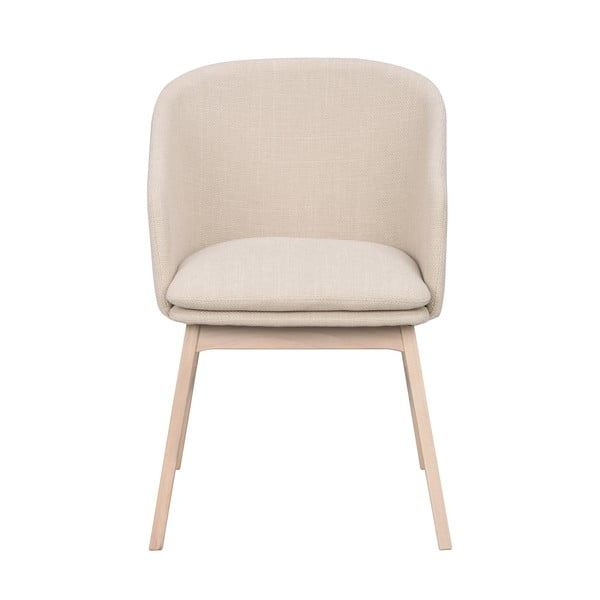 Set de scaune de sufragerie bej 2 buc. tapițat Windham – Rowico-image-3