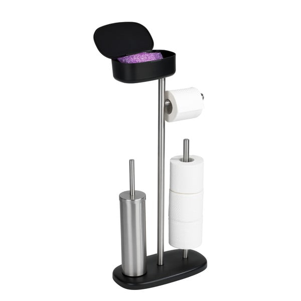 Suport oțel inoxidabil pentru toaletă cu raft Wenko Rivazza-image-3