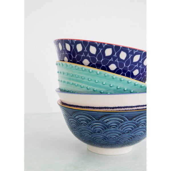 Set de 4 boluri ceramice Kitchen Craft, ø 16,5 cm-image-2