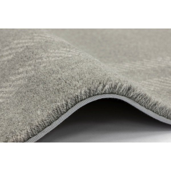Covor gri deschis din lână 240x340 cm Calisia M Grid Rim – Agnella-image-2