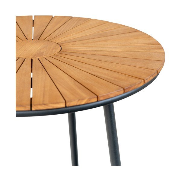Masă  de grădină rotundă din lemn de tec ø 130 cm Cleveland – House Nordic-image-4