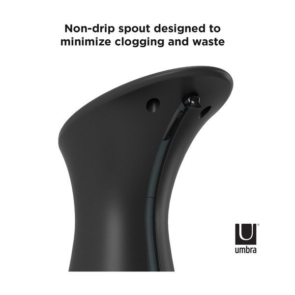 Dozator de săpun lichid negru automat din plastic 250 ml Otto – Umbra-image-3