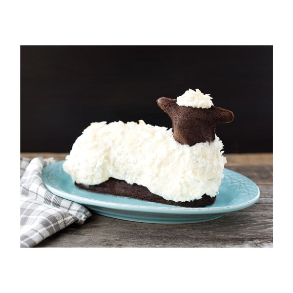 Formă pentru prăjitură în formă de miel Nordic Ware, 700 ml, argintiu-image-1