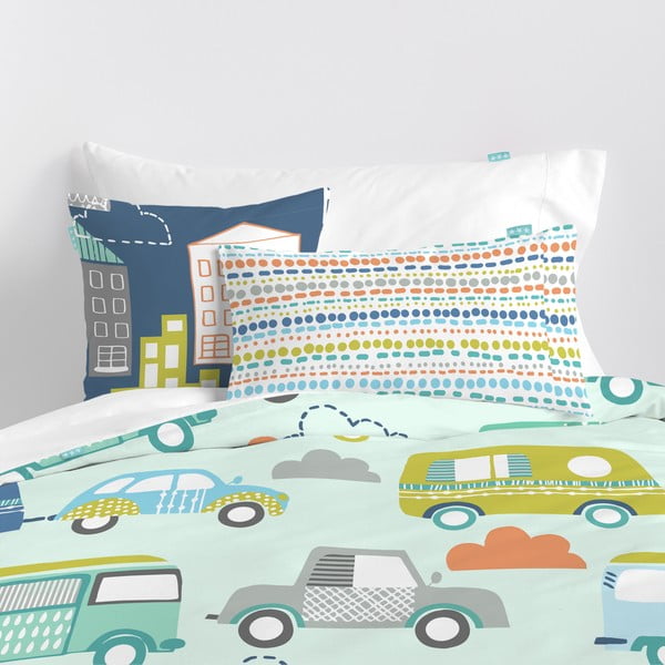 Lenjerie de pat din bumbac pentru copii Moshi Moshi Holidays, 140 x 200 cm-image-1