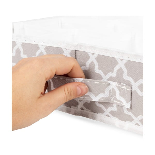 Organizator cu 16 compartimente pentru sertare Compactor, 40 x 40 cm, bej-image-3