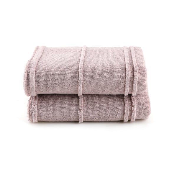 Prosoape roz 2 buc. din frotir 50x90 cm Arden – Foutastic-image-2