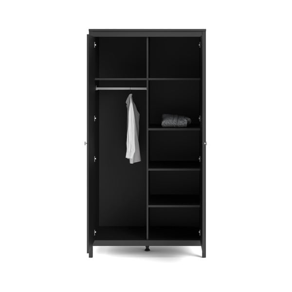 Șifonier negru 102x199 cm Madrid – Tvilum-image-4