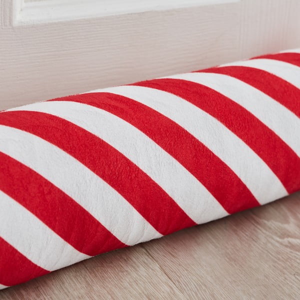 Protecție anti-curent pentru ușă roșie-albă 20x90 cm Candy Cane – Catherine Lansfield-image-2