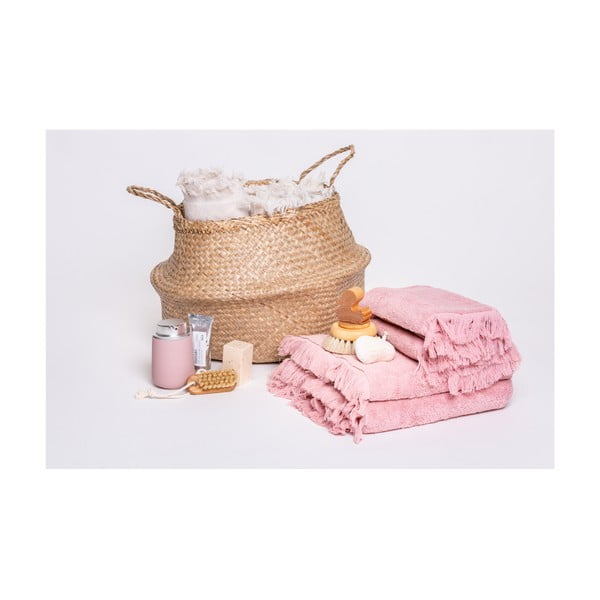 Set 8 prosoape din bumbac 100% Bonami Selection Rose, roz-image-3