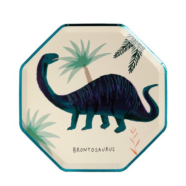 Tăvi de unică folosință 8 buc. din hârtie Dinosaur Kingdom – Meri Meri-image-4