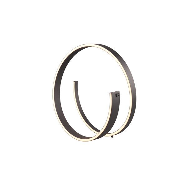 Veioză neagră LED cu control vocal/cu control prin aplicații mobile cu abajur din metal (înălțime 45 cm) Cinardi – CINQUE-image-2