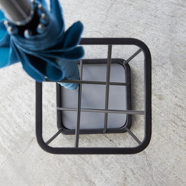 Suport pentru umbrele YAMAZAKI 9 Square, negru-image-1