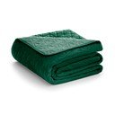 Cuvertură verde matlasată din catifea 220x240 cm Laila – AmeliaHome