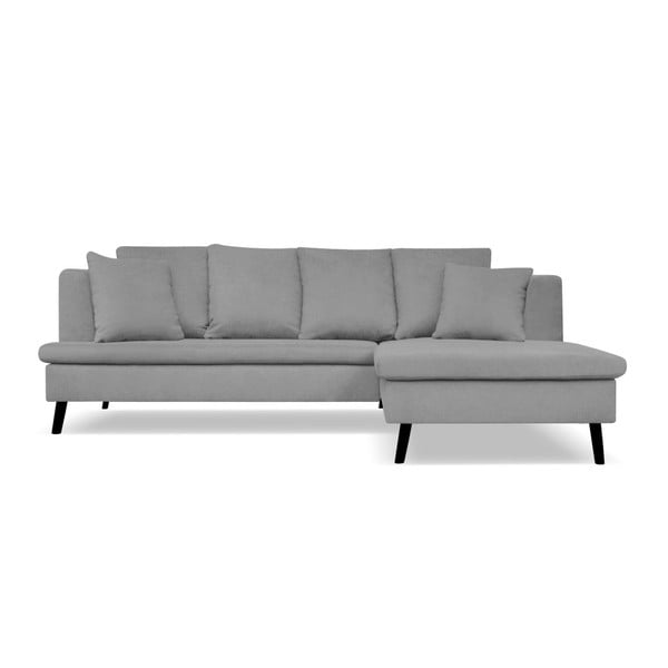 Canapea cu 4 locuri cu extensie pe partea dreaptă Cosmopolitan design Hamptons, gri