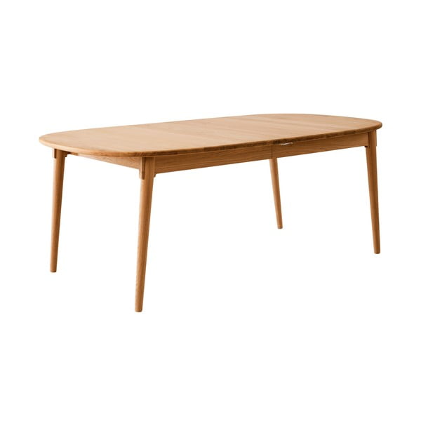 Masă de dining extensibilă din lemn de stejar cu blat suplimentar 106x184 cm Miro – Hammel Furniture