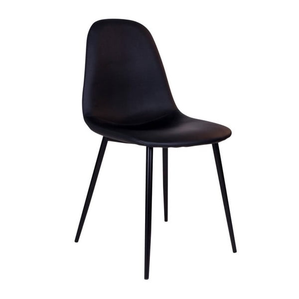Set 2 scaune cu picioare negre House Nordic Stockholm, negru