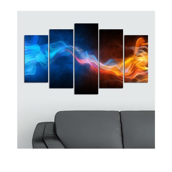 Tablou din mai multe piese Fire, 110 x 60 cm-image-1