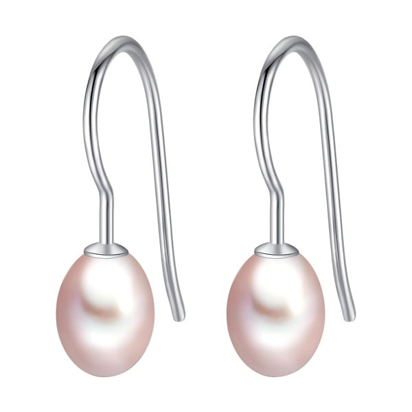 Cercei cu perle în formă de lacrimă Chakra Pearls, mov
