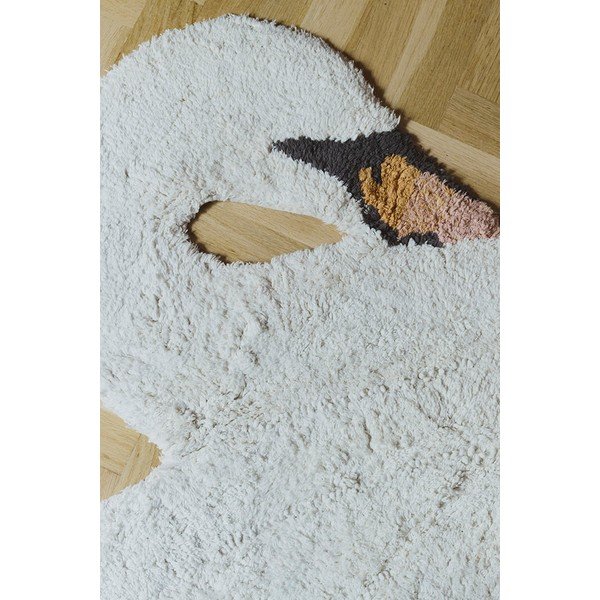 Covor pentru copii crem lavabil/țesut manual din bumbac 100x120 cm Swan – Lorena Canals-image-3