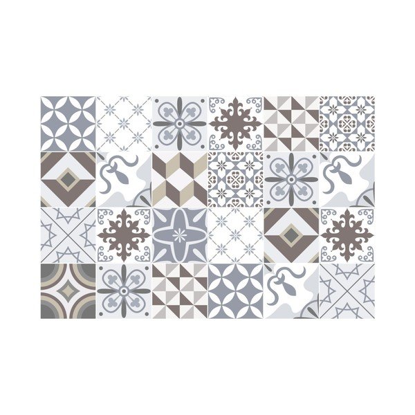 Set 24 autocolante Ambiance Mosaic Portugal, 15 x 15 cm-image-2