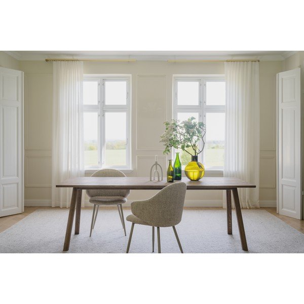 Masă de dining extensibilă din lemn de stejar 95x220 cm Clapperton – Rowico-image-1