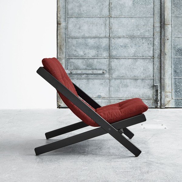 Fotoliu pliant Karup Boogie Black/Passion Red-image-1