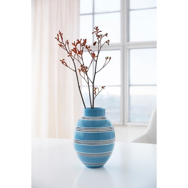 Vază din ceramică Kähler Design Nuovo, înălțime 30 cm, albastru-image-3