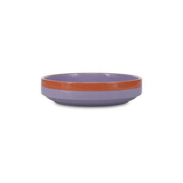 Bol mic portocaliu/mov din gresie 1,2 l Duo – ONA-image-3