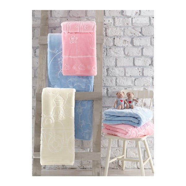 Pătură pentru copii Jaqueline, 100 x 120 cm, alb crem