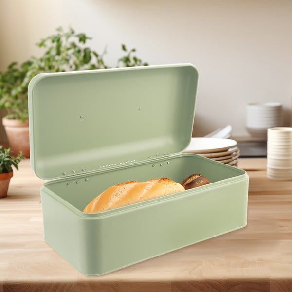 Cutie de pâine din metal Greenish – Orion-image-1