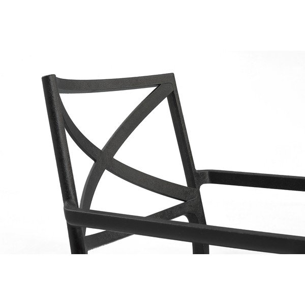 Scaun de grădină negru din plastic Metalix – Keter-image-3