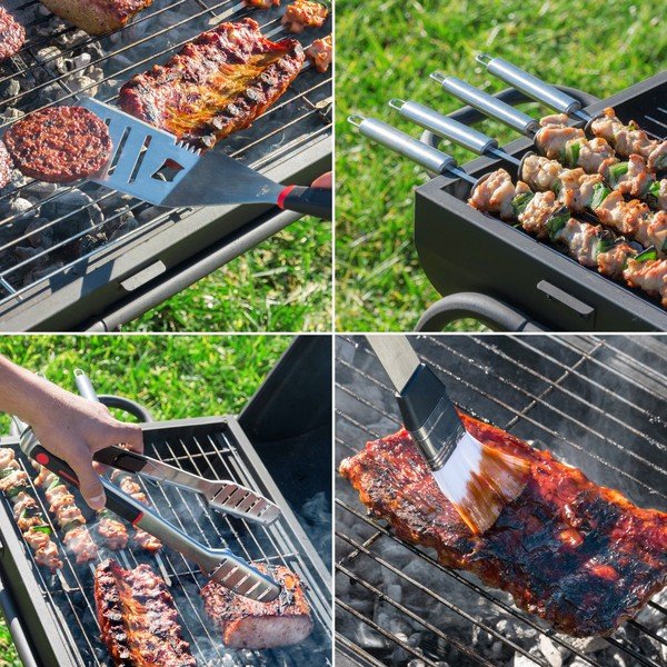 Set 11 ustensile pentru grătar InnovaGoods Professional Barbecue-image-1