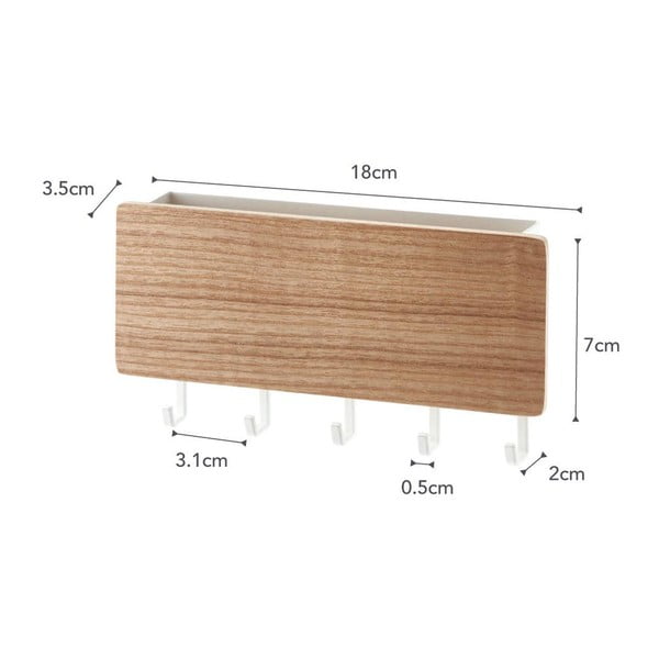 Cuier alb pentru chei YAMAZAKI Rin-image-3