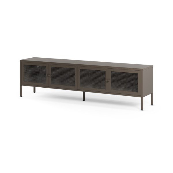 Comodă TV gri din metal 160x50x35 cm Layna – Marckeric-image-4