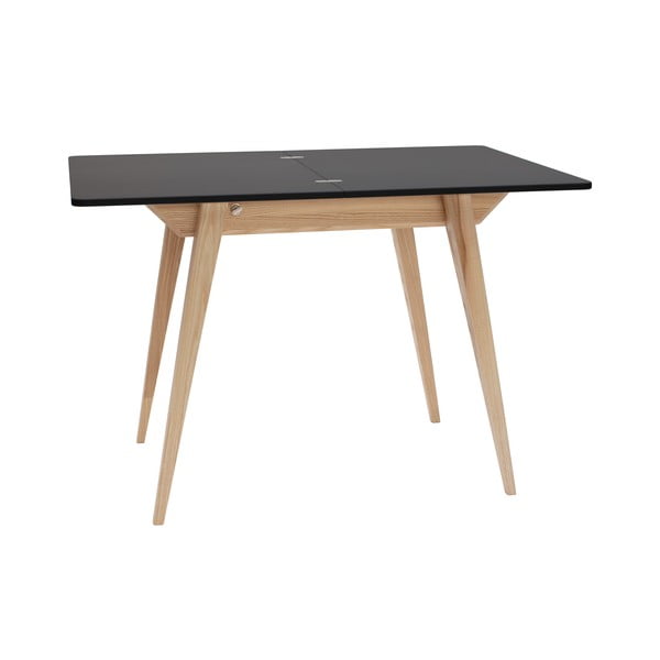 Masă de dining extensibilă cu blat negru 65x90 cm Envelope – Ragaba-image-3