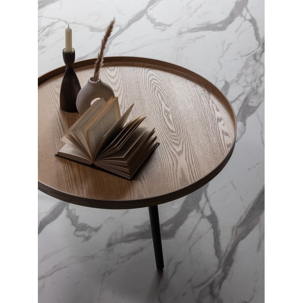 Măsuță de cafea / auxiliară WOOOD Mesa, ø 78 cm, natural-image-1