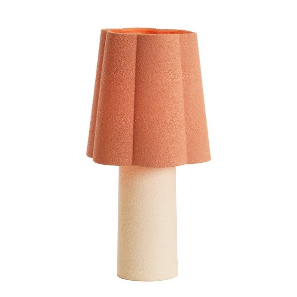 Veioză somon/crem cu abajur textil (înălțime 50 cm) Musaby – Light & Living-image-3