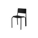 Scaun de dining negru stivuibil Kei – noo.ma
