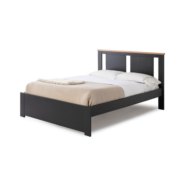 Pat matrimonial gri închis cu somieră 140x190 cm Enara – Marckeric-image-3