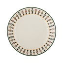 Farfurie crem pentru desert  din gresie ø 16 cm  cu model de Crăciun Jolly – Bloomingville