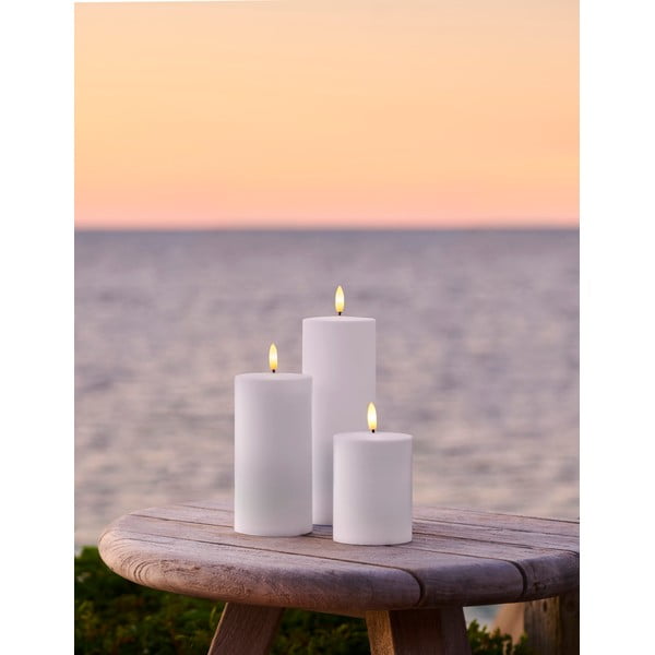 Lumânări LED 3 buc. (înălțime 20 cm) pentru exterior Sille – Sirius-image-1