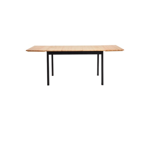 Masă de dining extensibilă din lemn de pin cu structură neagră Bonami Essentials Brisbane, 120 (200) x 70 cm-image-2