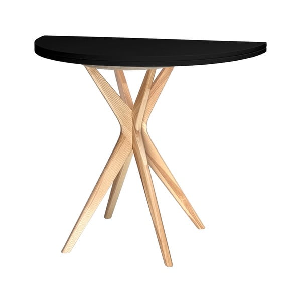 Masă de dining rotundă extensibilă 65x90 cm Jubi – Ragaba